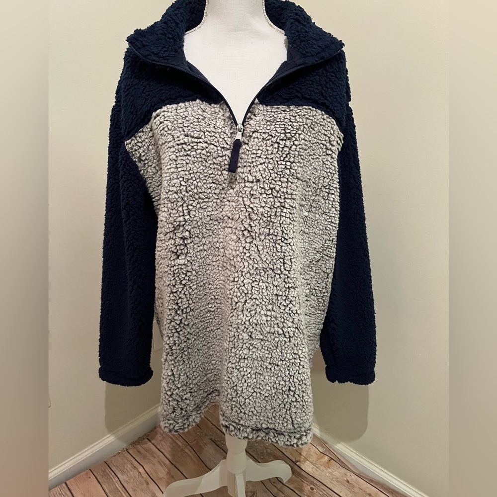 Boxercraft Navy and Grey Sherpa Jacket